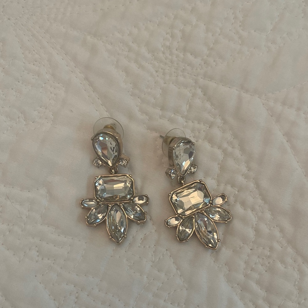 Banana republic fashion, holiday earrings.